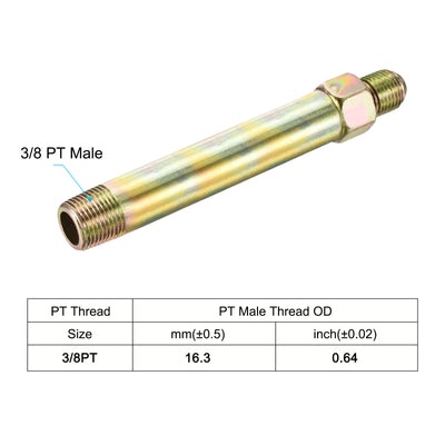Harfington Extension Pipe Fittings Male to Male Thread Adapter Extension Connector Hex Coupling