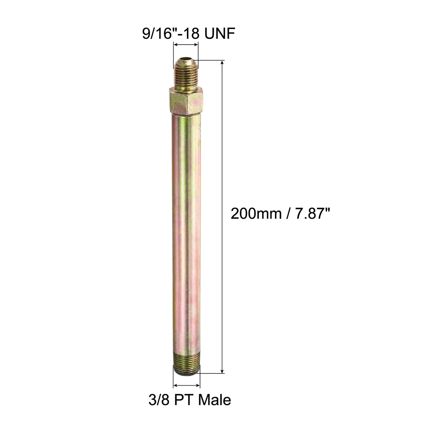 Harfington Extension Pipe Fitting Male to Male Thread Adapters Extension Connector Hex Coupling