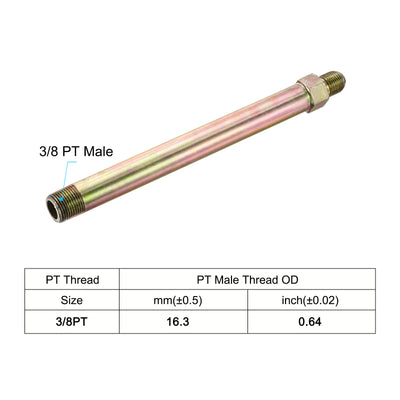 Harfington Extension Pipe Fitting Male to Male Thread Adapters Extension Connector Hex Coupling