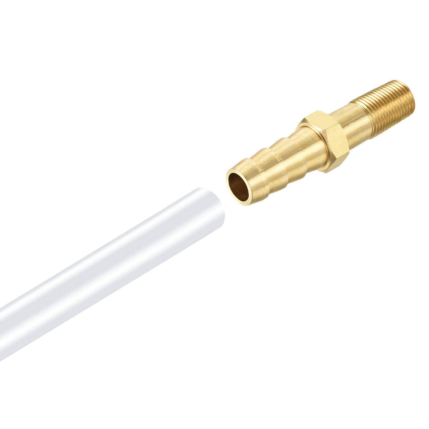 Harfington Brass Hose Barb Fitting Male Thread Pipe Connector