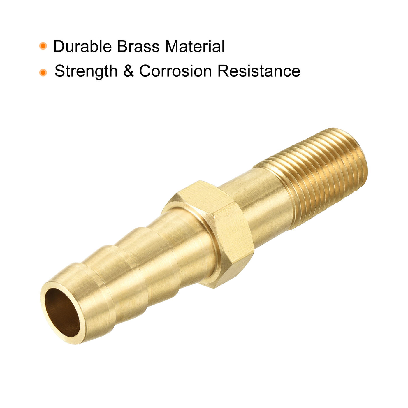 Harfington Brass Hose Barb Fitting Male Thread Pipe Connectors