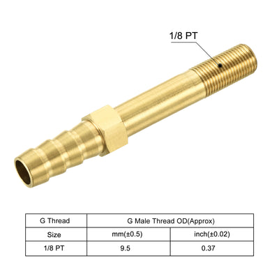 Harfington Brass Hose Barb Fitting Male Thread Pipe Connector