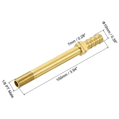 Harfington Brass Hose Barb Fitting Male Thread Pipe Connector