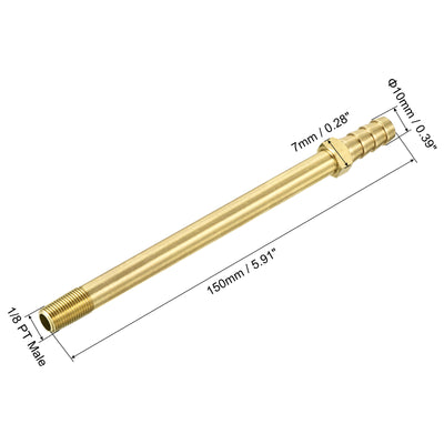 Harfington Brass Hose Barb Fitting Male Thread Pipe Connector