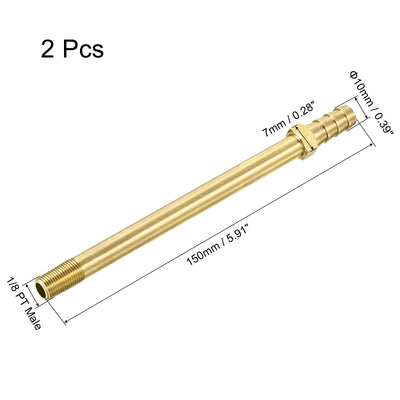 Harfington Brass Hose Barb Fitting Male Thread Pipe Connectors