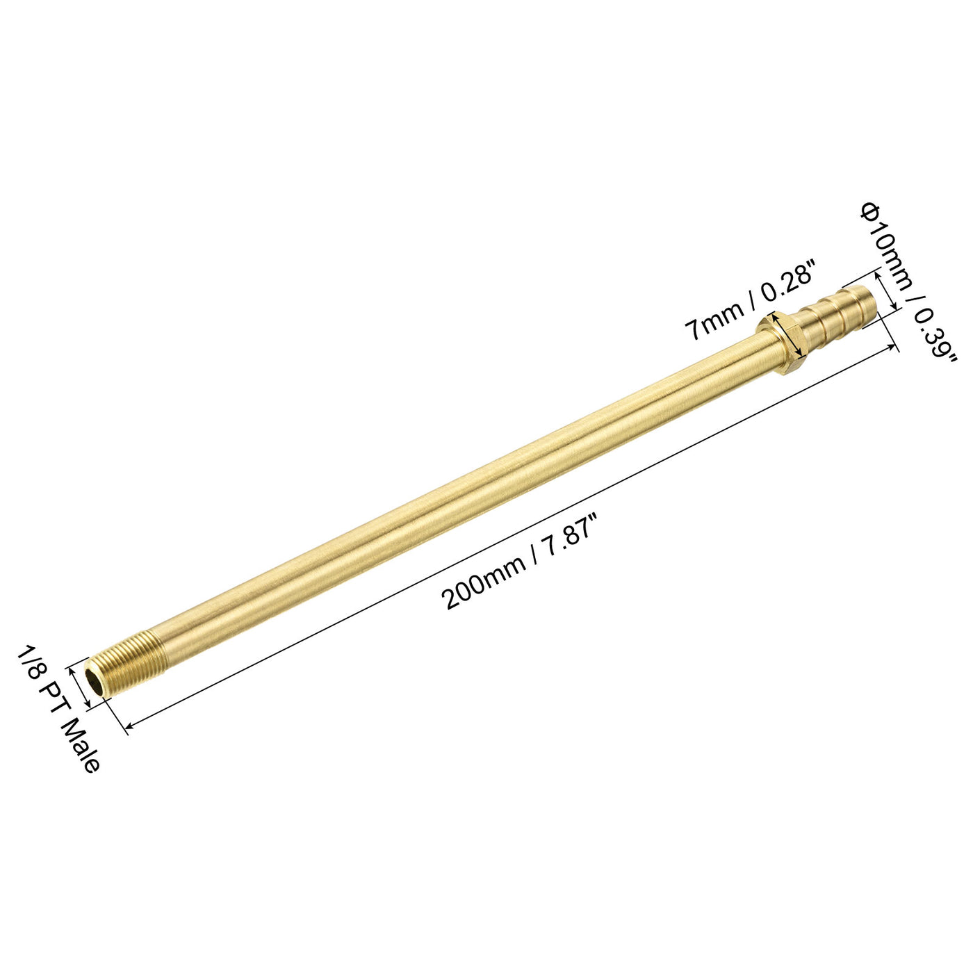 Harfington Brass Hose Barb Fitting Male Thread Pipe Connector