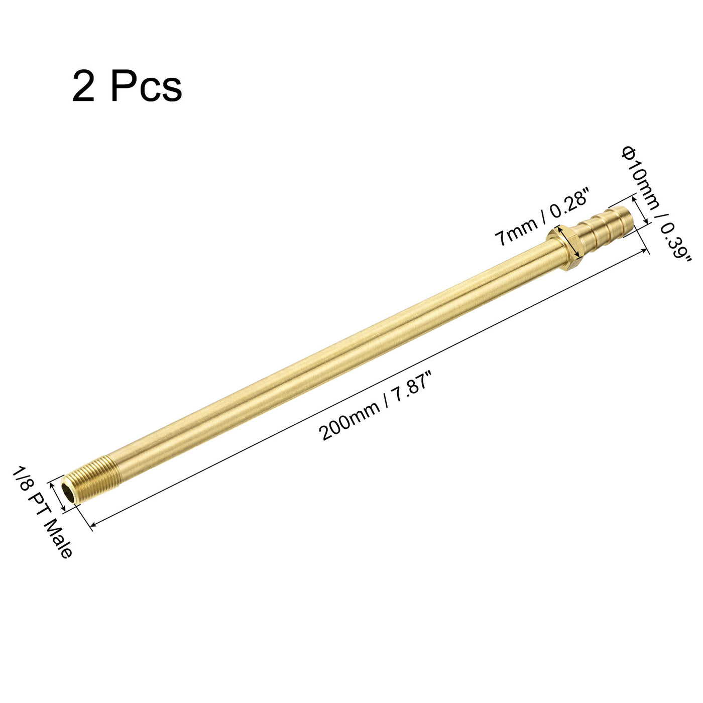 Harfington Brass Hose Barb Fitting Male Thread Pipe Connectors