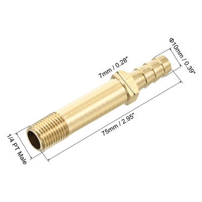 Harfington Brass Hose Barbs Fitting Male Thread Pipe Connectors