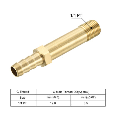 Harfington Brass Hose Barbs Fitting Male Thread Pipes Connector