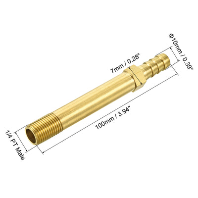 Harfington Brass Hose Barbs Fitting Male Thread Pipe Connectors