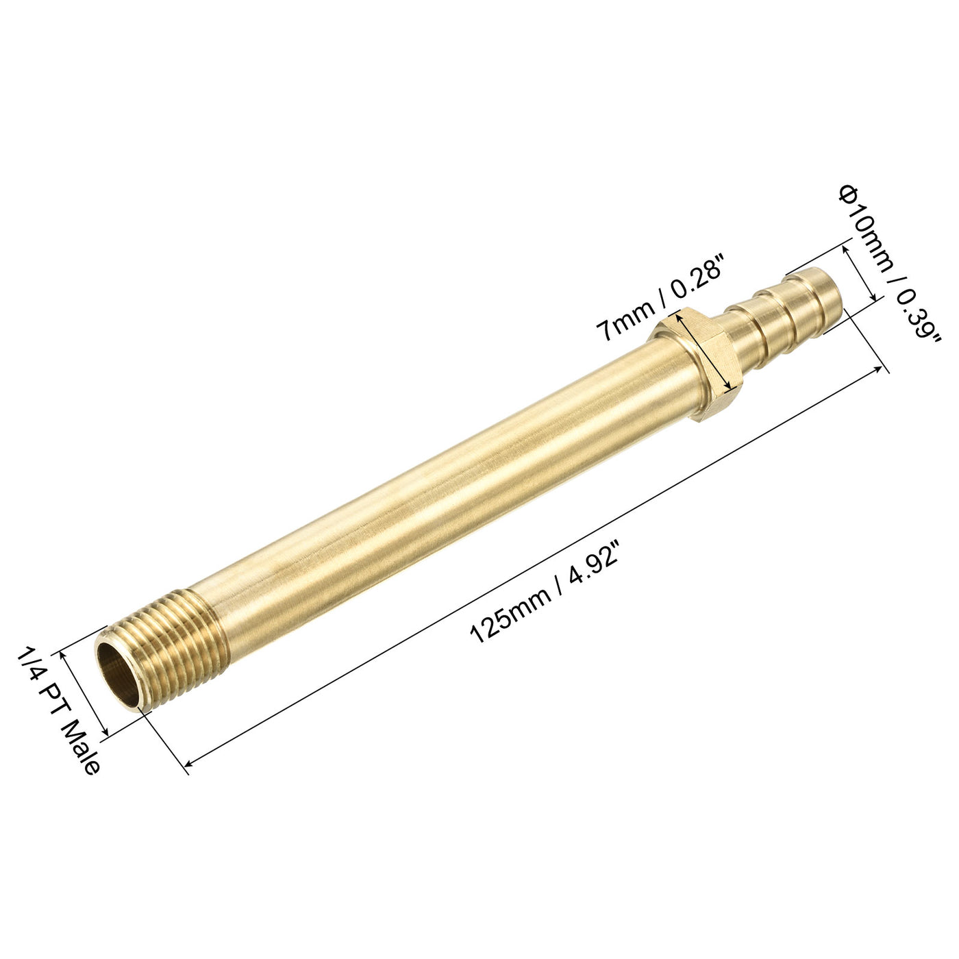 Harfington Brass Hose Barbs Fitting Male Thread Pipe Connectors