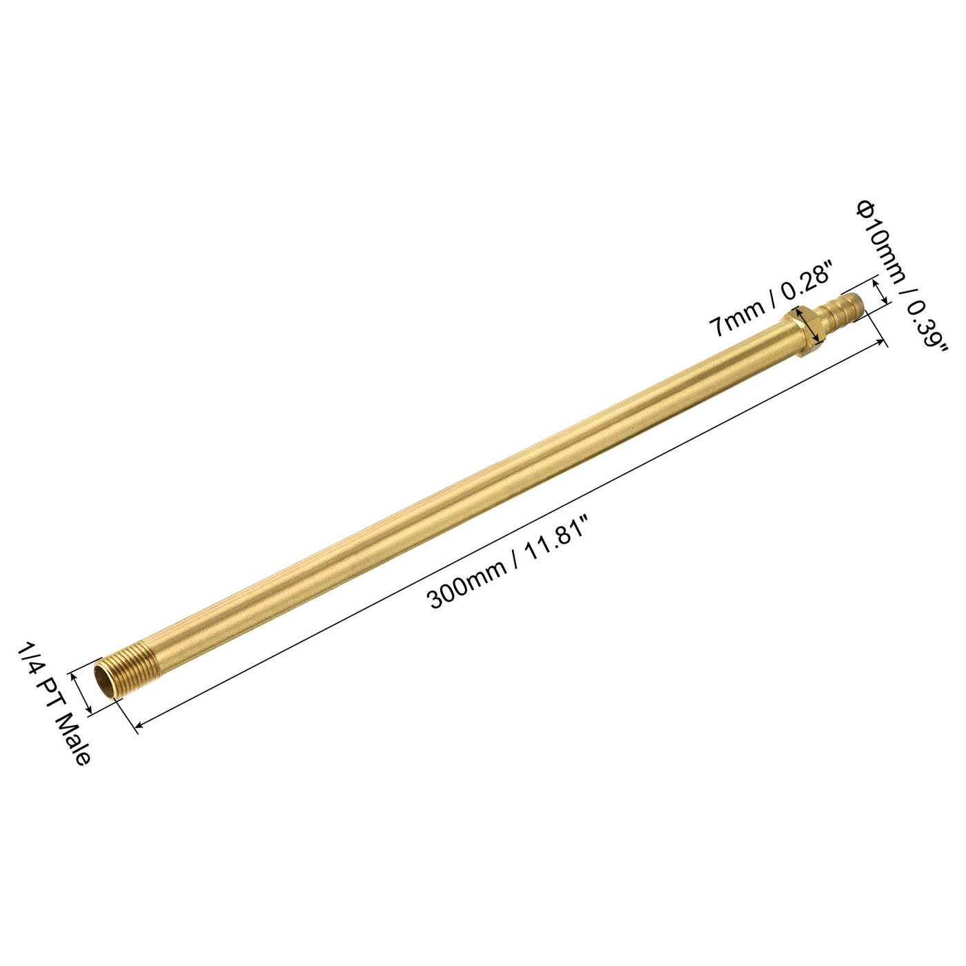 Harfington Brass Hose Barbs Fitting Male Thread Pipe Connectors