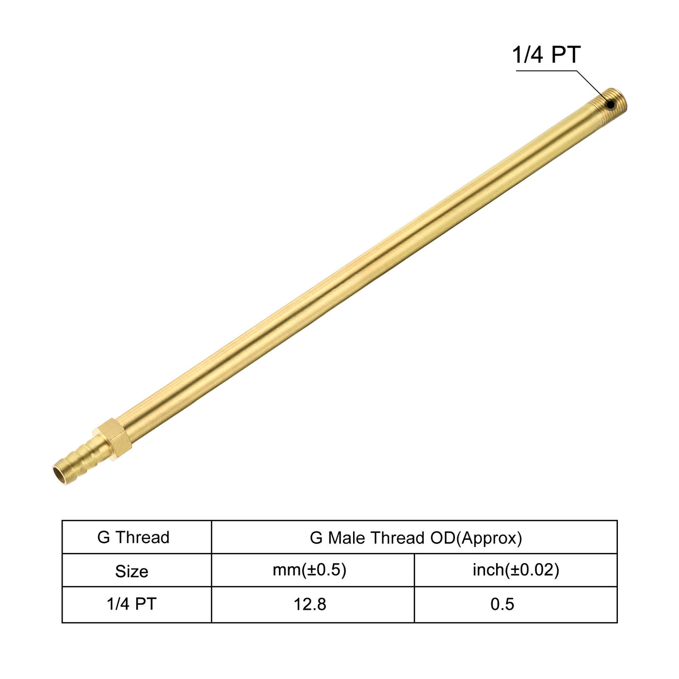 Harfington Brass Hose Barbs Fitting Male Thread Pipe Connectors