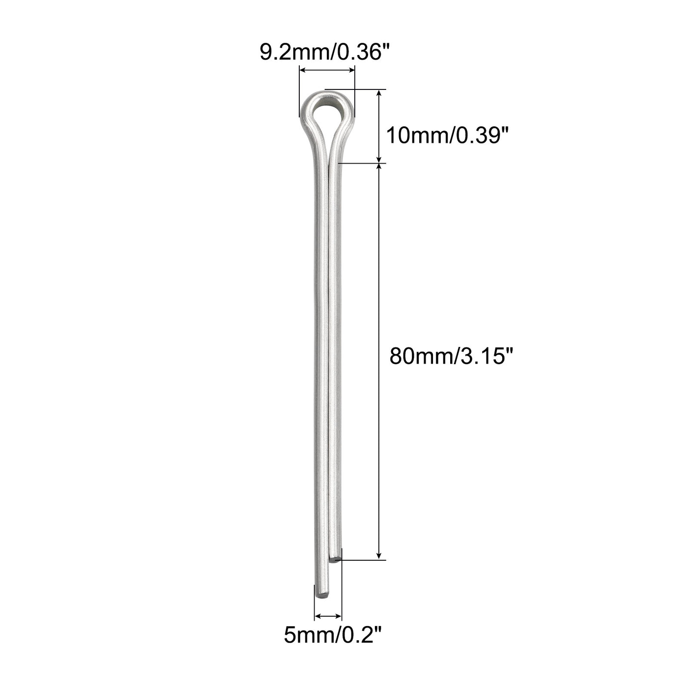 Harfington Split Cotter Pin, Stainless Steel Clip Fastener Fits for Automotive, Mechanics