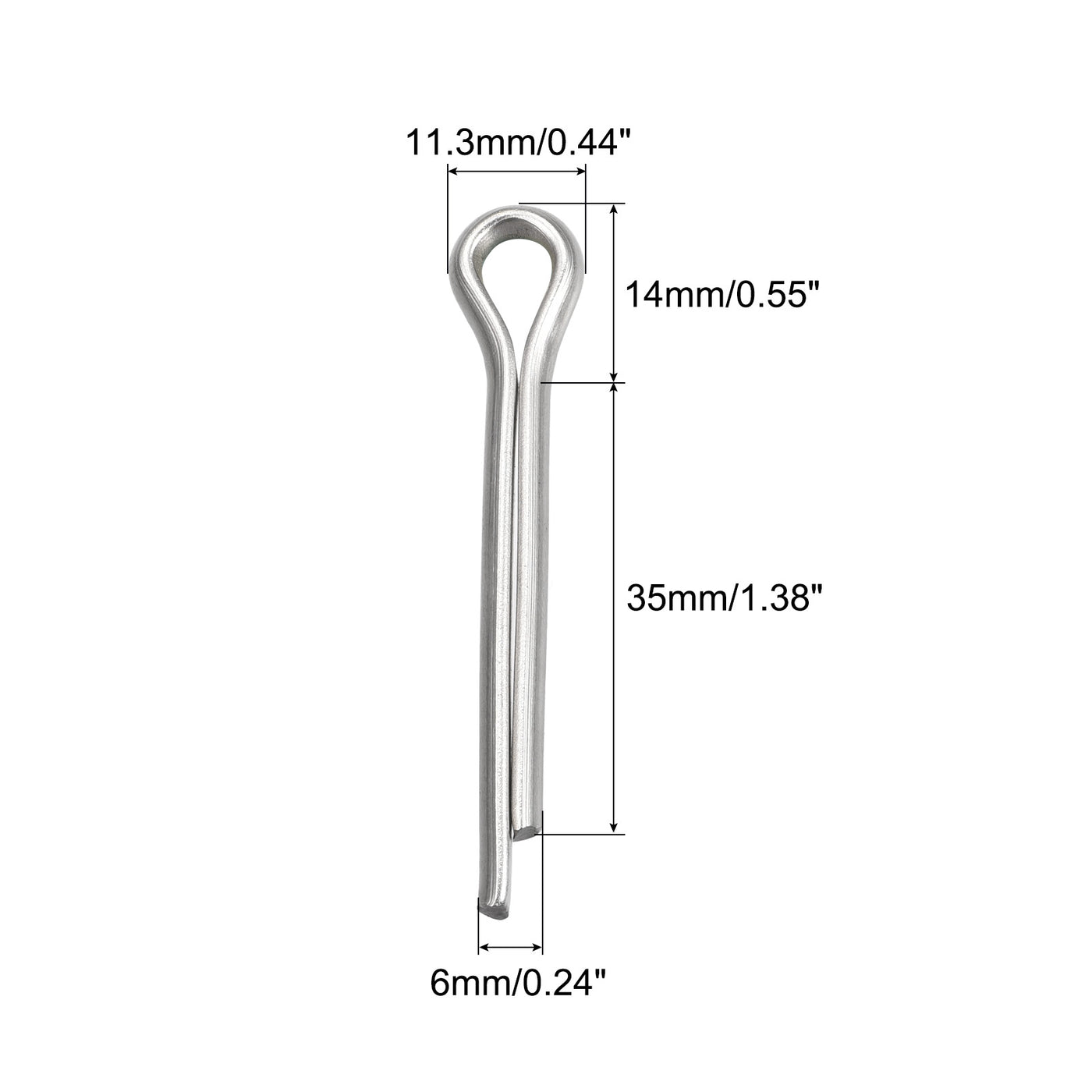 Harfington Split Cotter Pin, Stainless Steel Clip Fastener Fits for Automotive, Mechanics