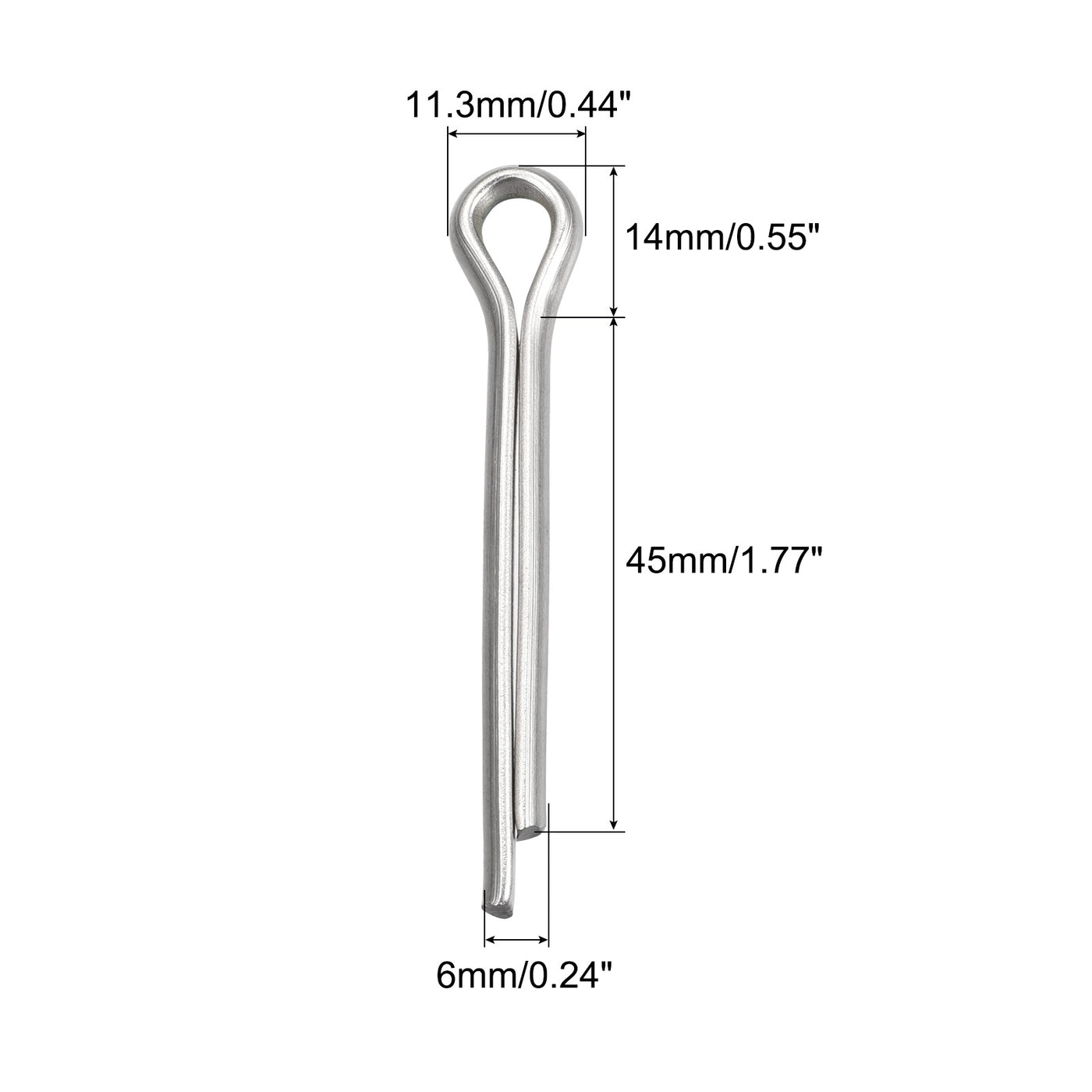 Harfington Split Cotter Pin, Stainless Steel Clip Fastener Fits for Automotive, Mechanics