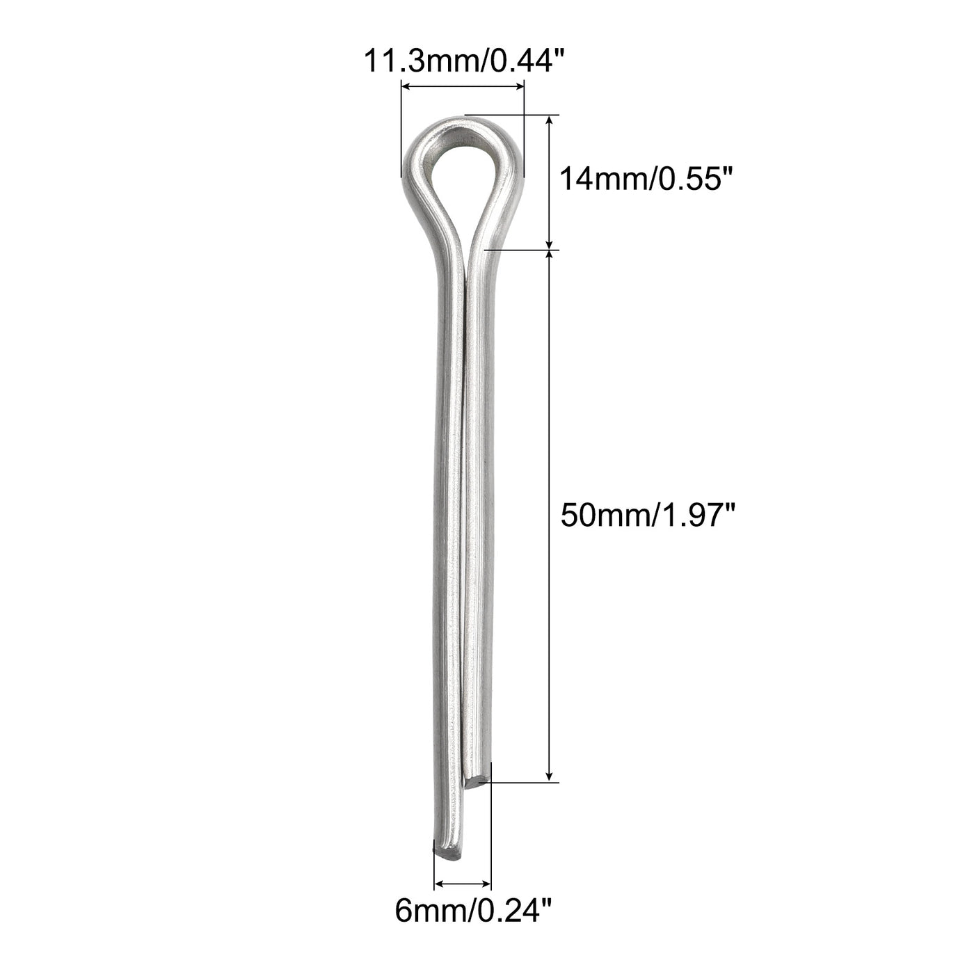 Harfington Split Cotter Pin, Stainless Steel Clip Fastener Fits for Automotive, Mechanics
