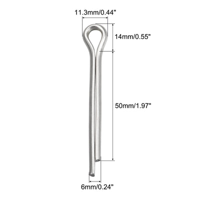 Harfington Split Cotter Pin, Stainless Steel Clip Fastener Fits for Automotive, Mechanics