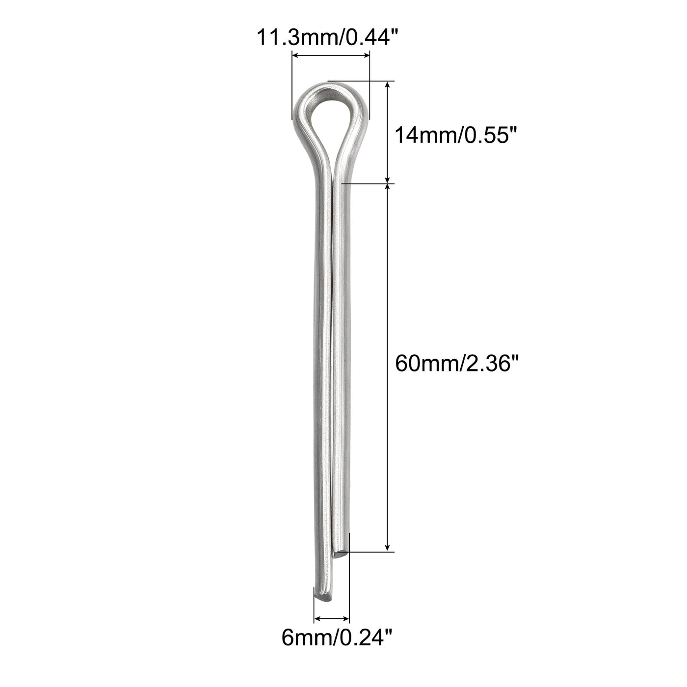 Harfington Split Cotter Pin, Stainless Steel Clip Fastener Fits for Automotive, Mechanics