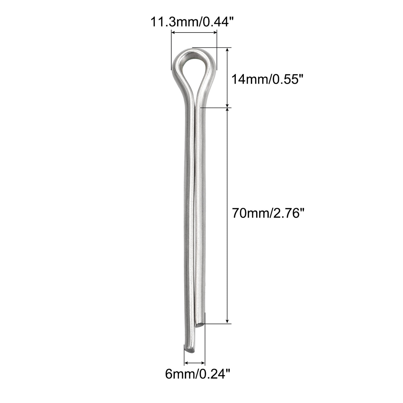 Harfington Split Cotter Pin, Stainless Steel Clip Fastener Fits for Automotive, Mechanics