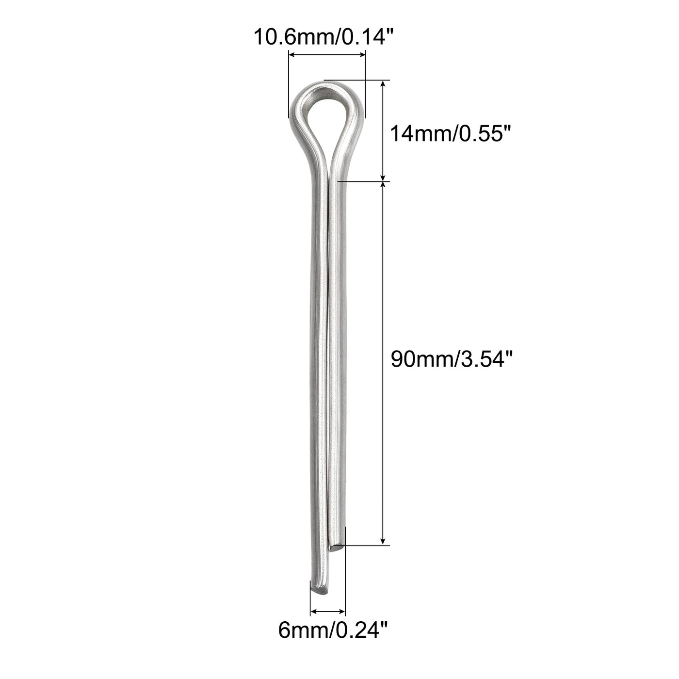 Harfington Split Cotter Pin, Stainless Steel Clip Fastener Fits for Automotive, Mechanics