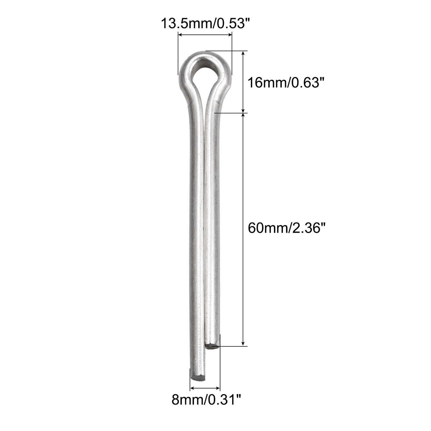 Harfington Split Cotter Pin, Stainless Steel Clip Fastener Fits for Automotive, Mechanics
