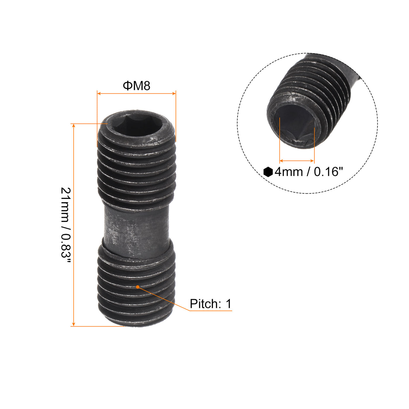 Harfington Hex Head Set Screw for Turning Tools