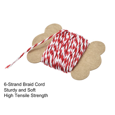 Harfington Thread Cord Macrame Cord Cotton Braid String for Handmade Making Knitting