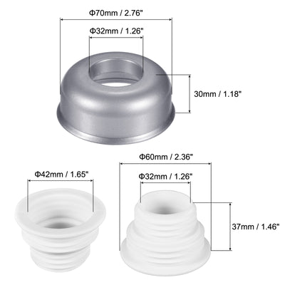Harfington Drain Pipe Seal Hose Silicone Plug Sewer Sealing with Cover