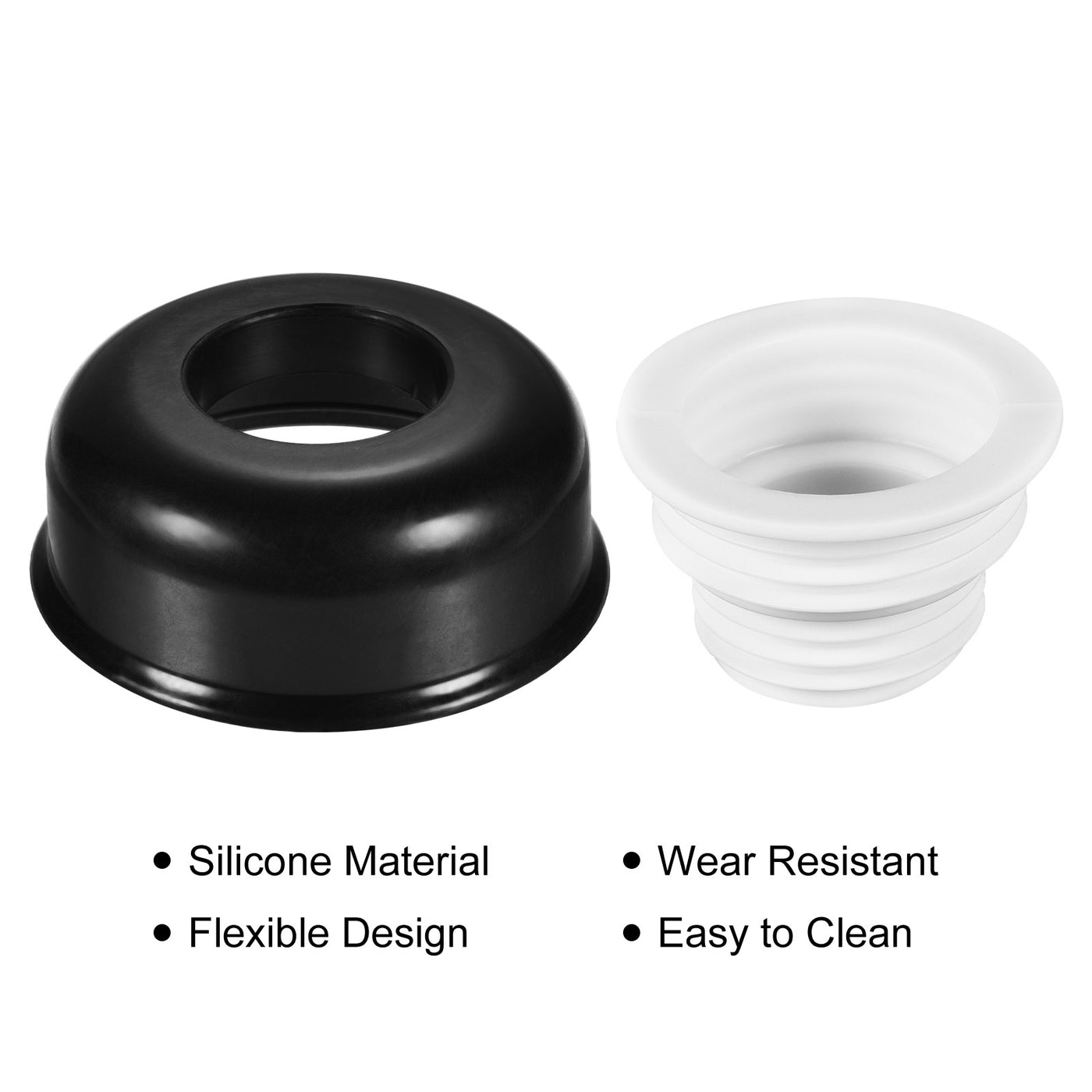 Harfington Drain Pipe Seal Hose Silicone Plug Sewer Sealing with Cover
