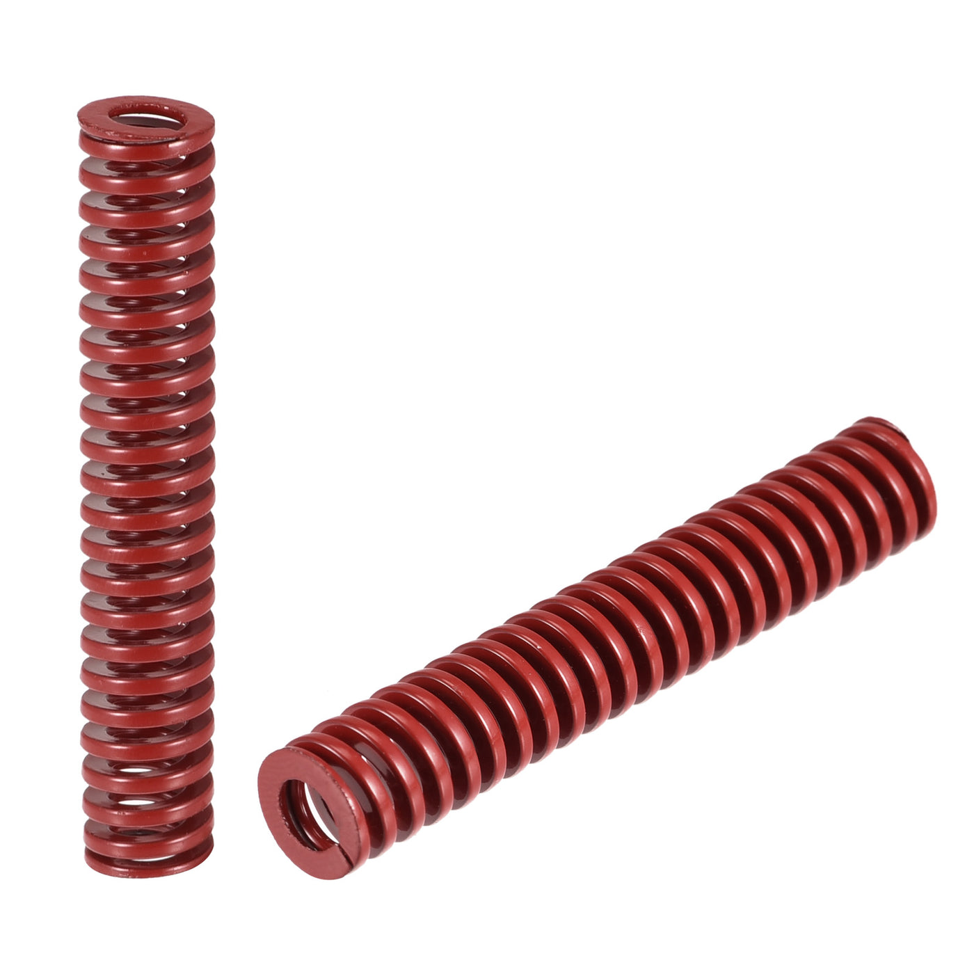 uxcell Uxcell Die Spring, 2pcs 10mm OD 55mm Long Stamping Medium Load Compression, Red