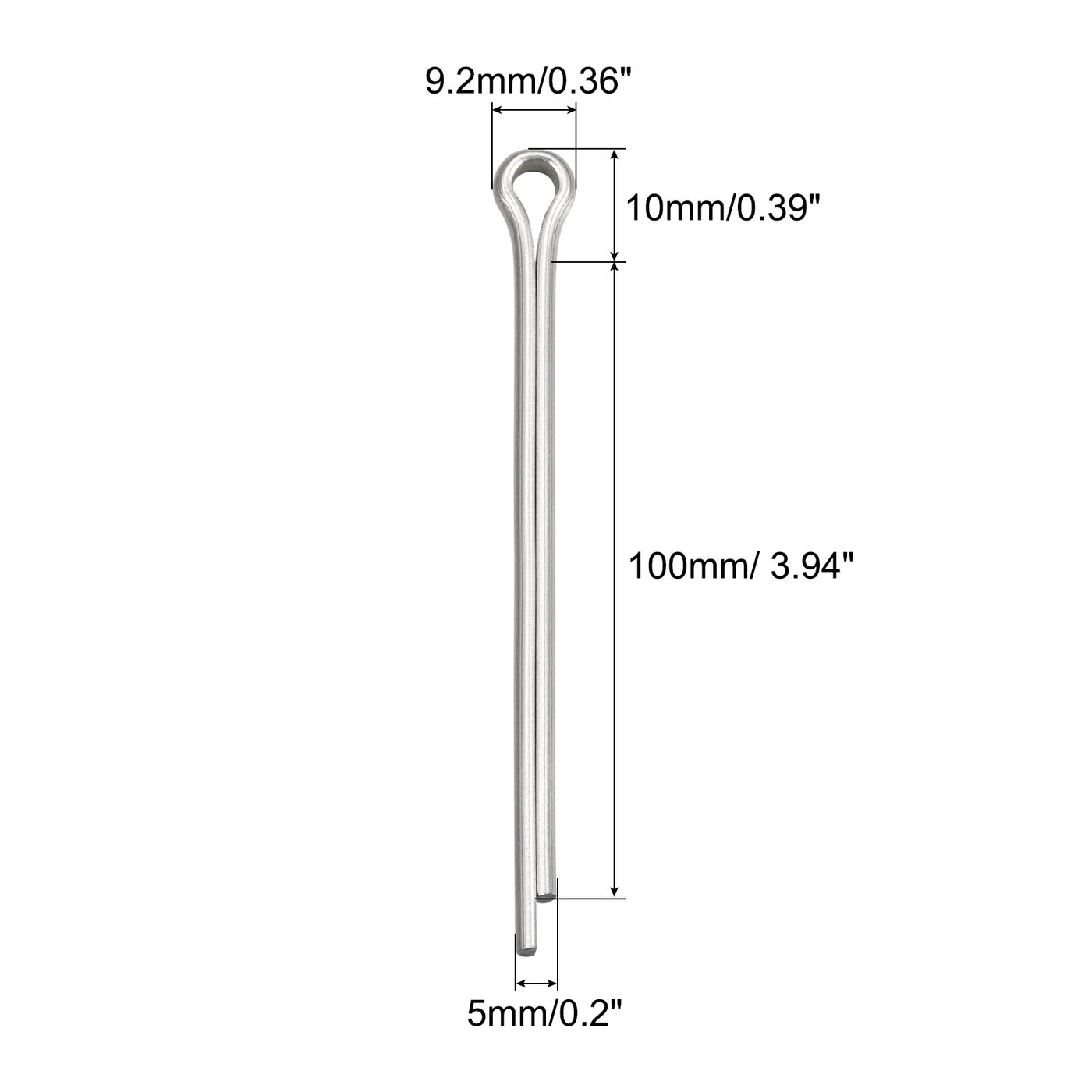 Harfington Split Cotter Pin, Stainless Steel Clip Fastener Fits for Automotive, Mechanics