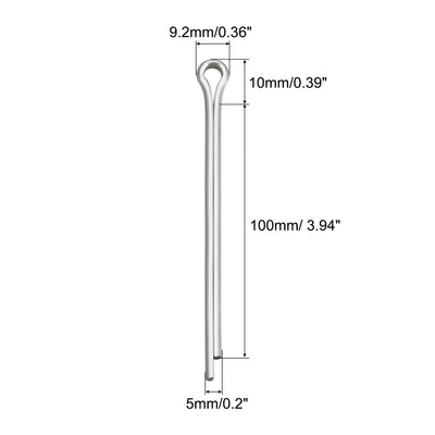 Harfington Split Cotter Pin, Stainless Steel Clip Fastener Fits for Automotive, Mechanics