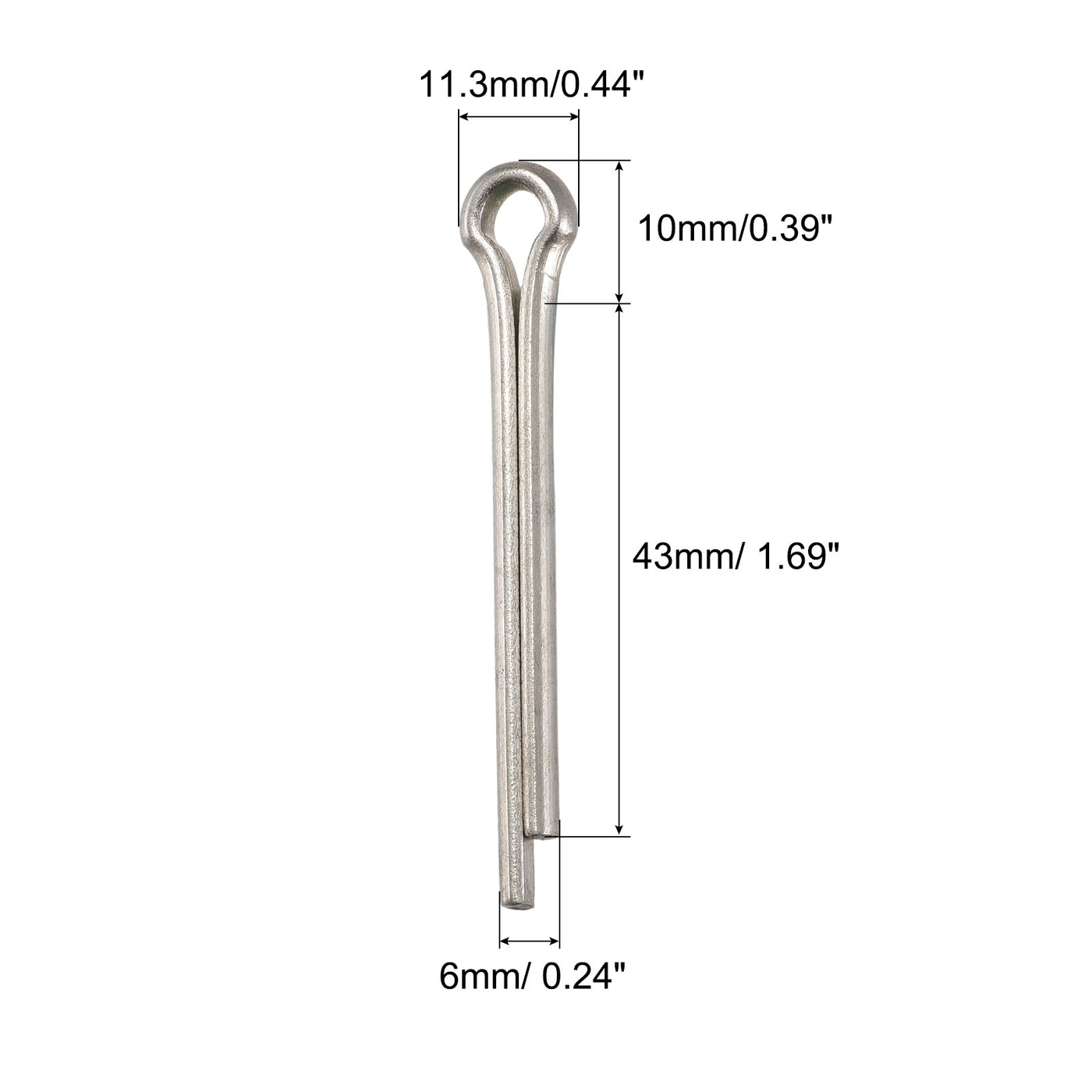 Harfington Split Cotter Pin, Stainless Steel Clip Fastener Fits for Automotive, Mechanics