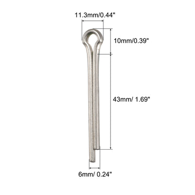 Harfington Split Cotter Pin, Stainless Steel Clip Fastener Fits for Automotive, Mechanics