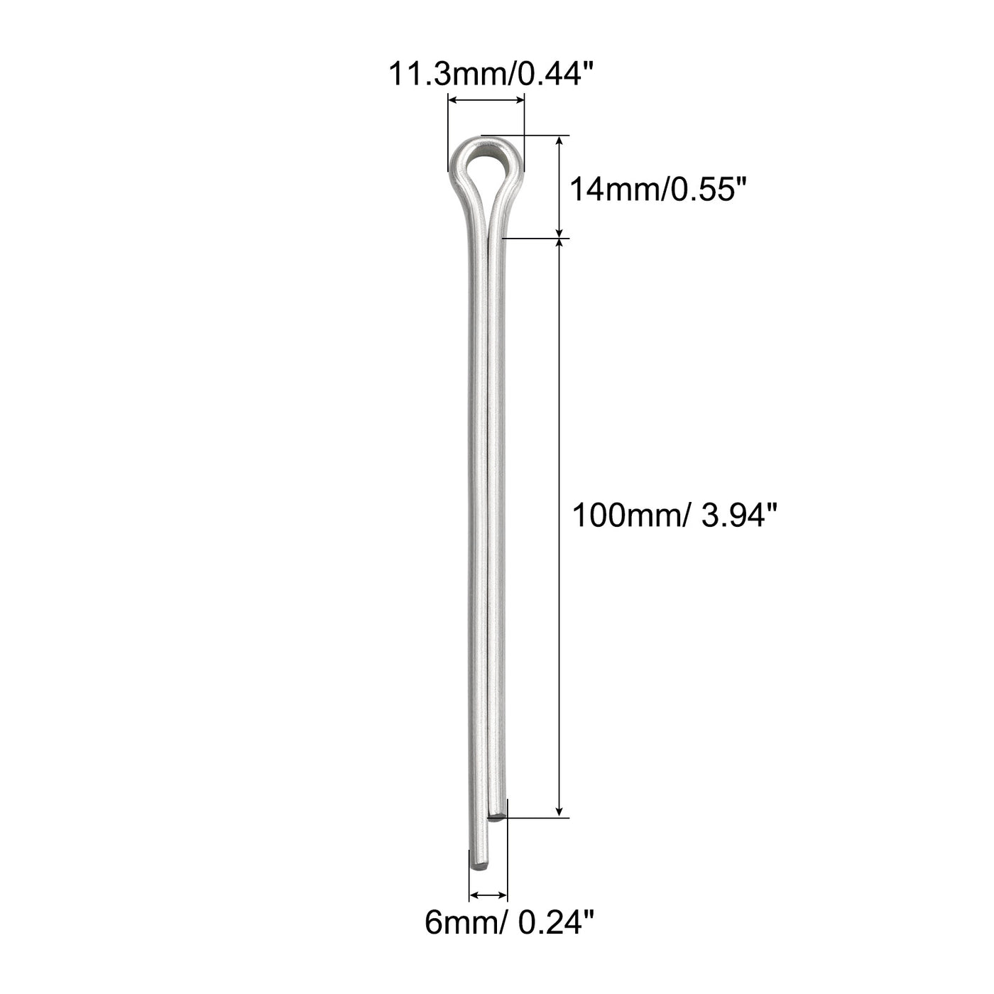 Harfington Split Cotter Pin, Stainless Steel Clip Fastener Fits for Automotive, Mechanics