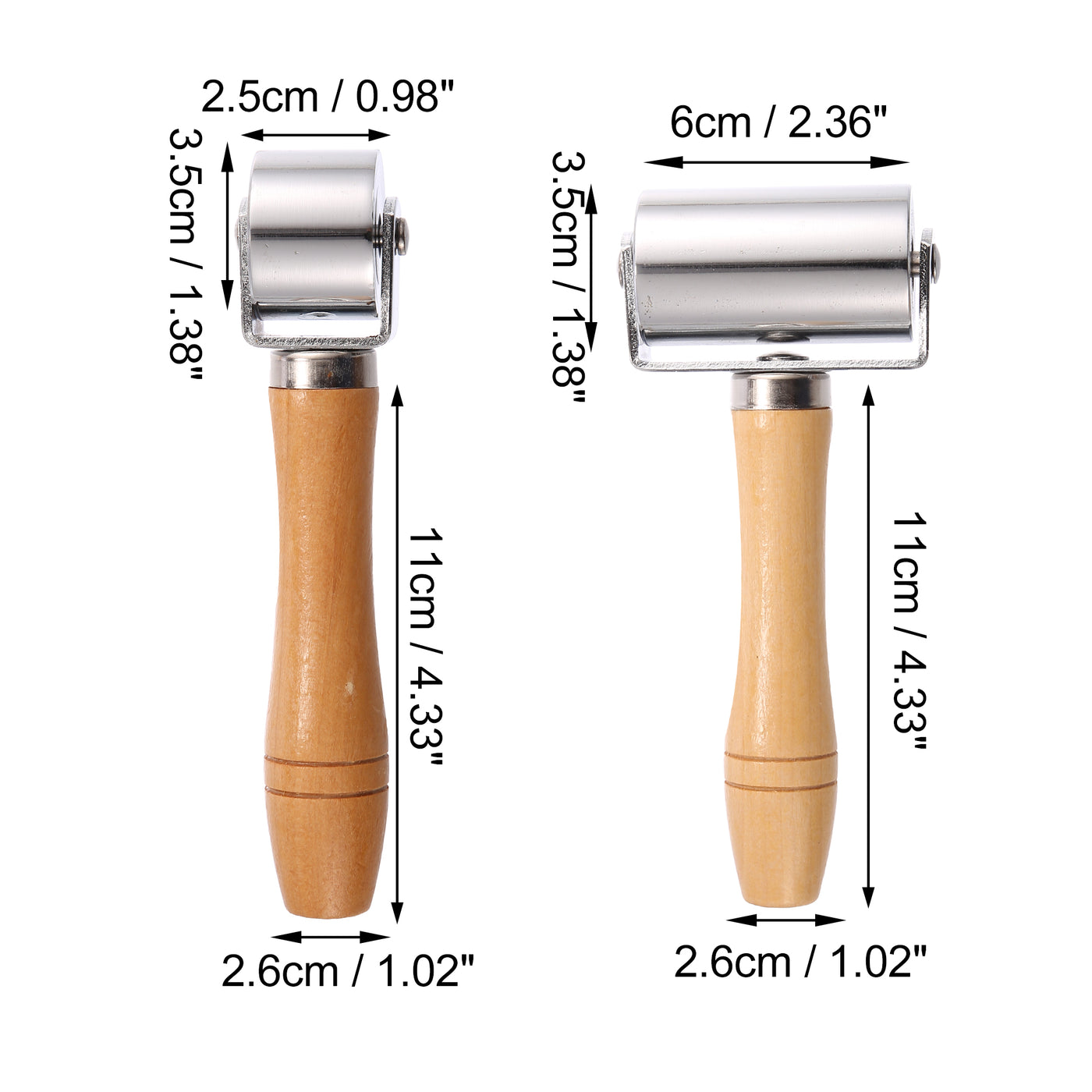 X AUTOHAUX 1Set Seam Roller 2.5cm 6cm Wallpaper Car Audio