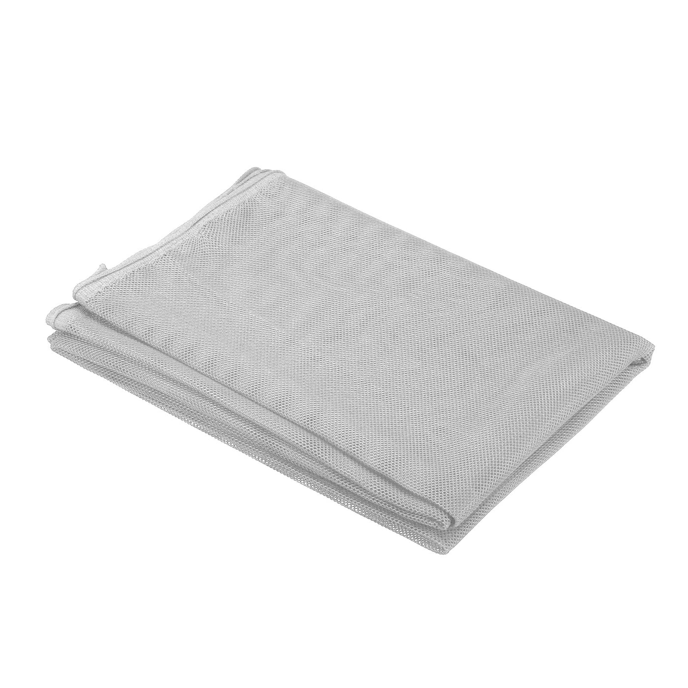 Harfington 46.8"Mesh Fabric  Stretchy for Backpack Pocket,Netting Bag Light Grey 1yd