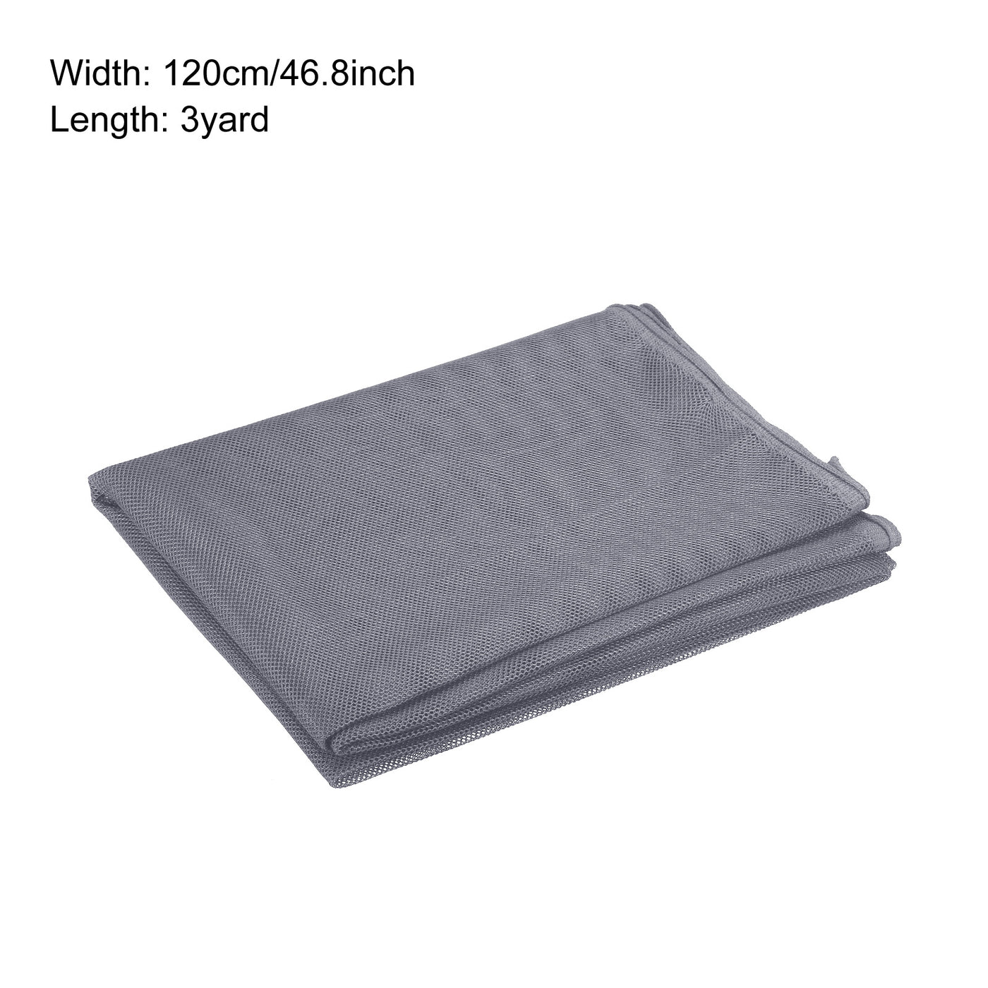 Harfington 46.8" Mesh Fabric Slightly Stretchy for Backpack Pocket,Netting Bag Navy 1yard