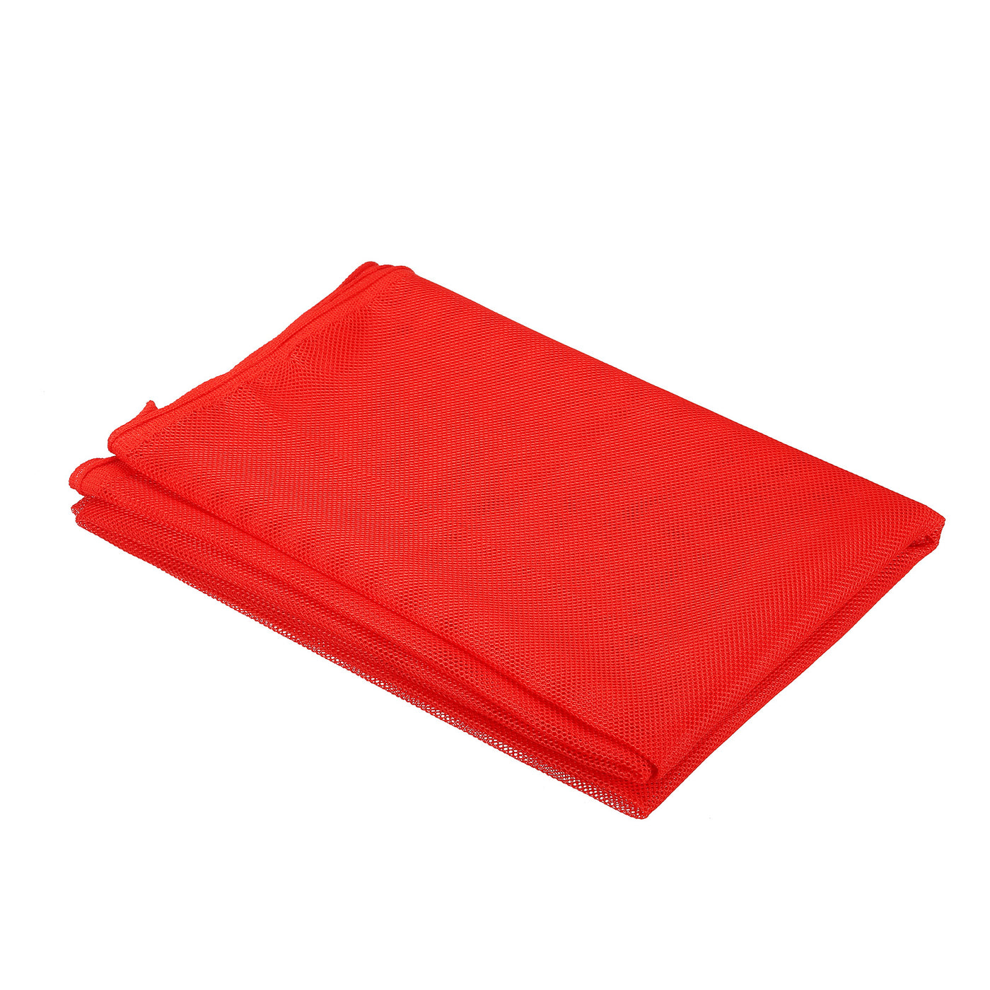 Harfington 46.8"Mesh Fabric  Stretchy for Backpack Pocket,Netting Bag Orange Red 1yd