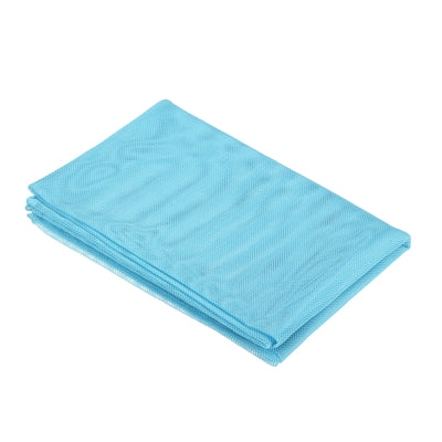 Harfington 46.8" Mesh Fabric Slightly Stretchy for Backpack Pocket,Netting Bag Sky Blue 1yd
