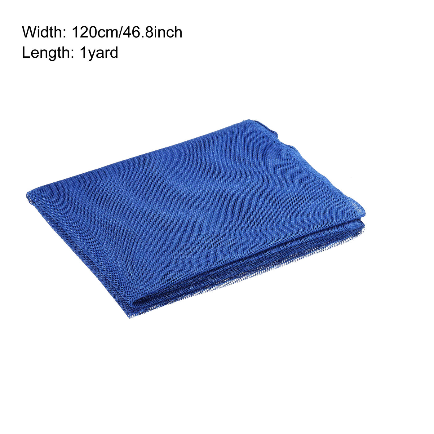 Harfington 46.8"Mesh Fabric Slightly Stretchy for Backpack Pocket,Netting Bag Dark Blue 1yd