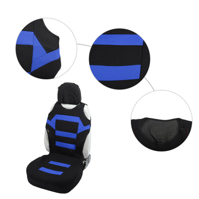 Harfington Uxcell Front Car Seat Cover Universal Seat Protectors Seat Cushion Cover Blue - Pack of 2