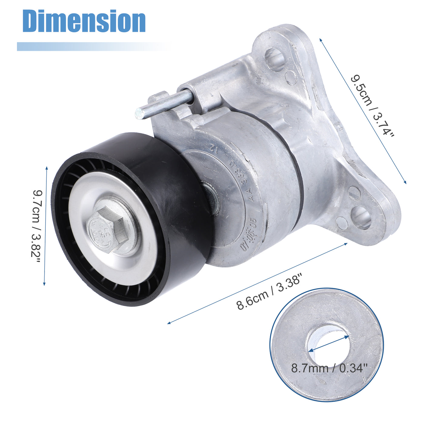 X AUTOHAUX Engine Belt Tensioner Pulley for Chrysler Sebring 2.4L 07-10 4891595AE