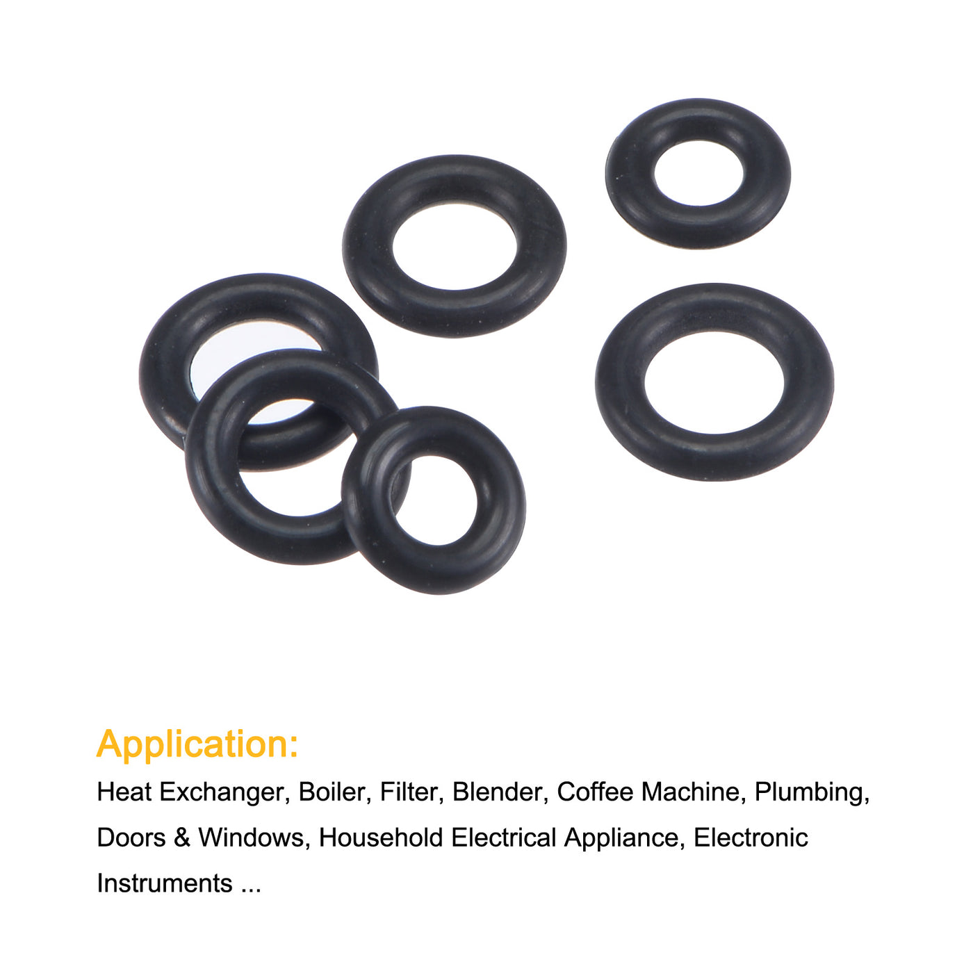 Harfington Nitrile Rubber O-Ring Seal Ring Fluid Sealing Gasket