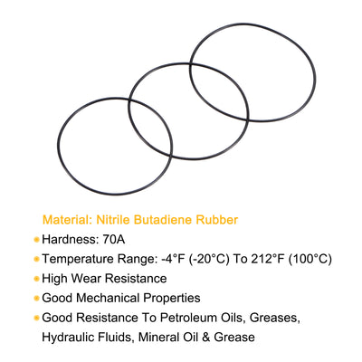 Harfington Nitrile Rubber O-Ring Seal Ring Fluids Sealing Gasket
