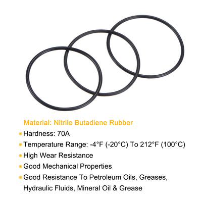 Harfington Nitrile Rubber O-Ring Seal Ring Fluids Sealing Gasket•