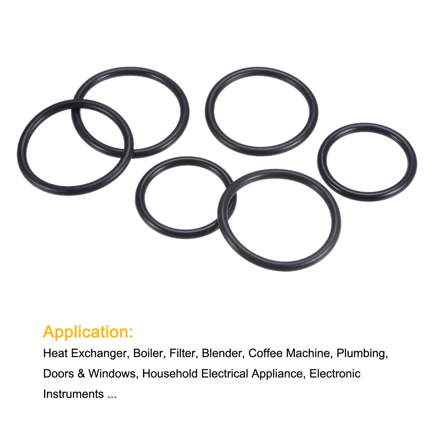 Harfington Nitrile Rubber O-Ring Seal Ring Fluid Sealing Gasket
