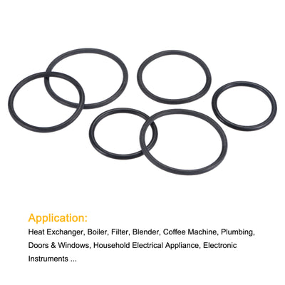 Harfington Nitrile Rubber O-Ring Seal Ring Fluids Sealing Gasket•