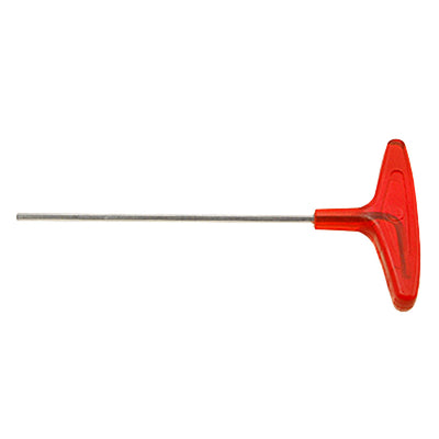 Harfington 4mm Metric Red T-Handle Hex Key Wrench Hand Tool